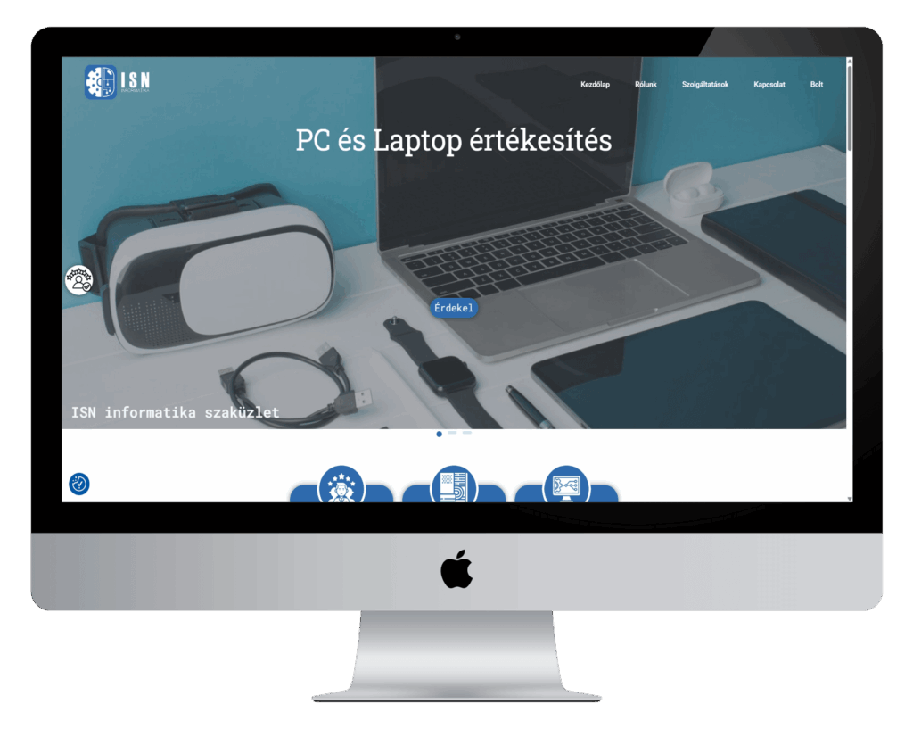 Weboldal készítés és webshop készítés Kaposváron, Győrben weboldal készítés, Budapesten weboldal készítés